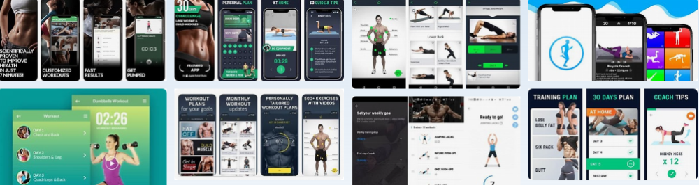 Fitness app images