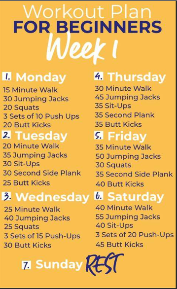 Beginner workout plan