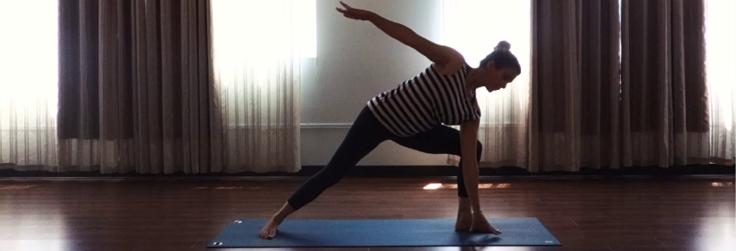 lady doing yoga