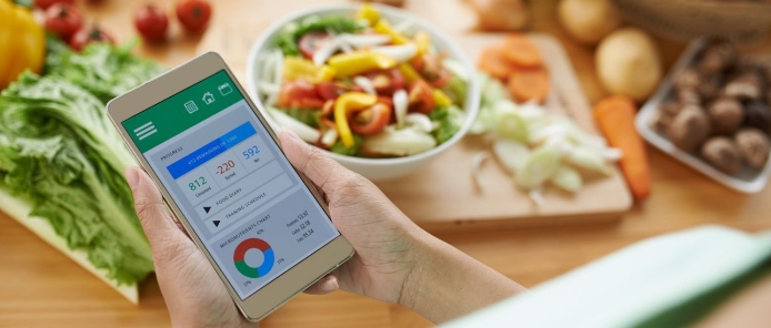counting calories with mobile phone